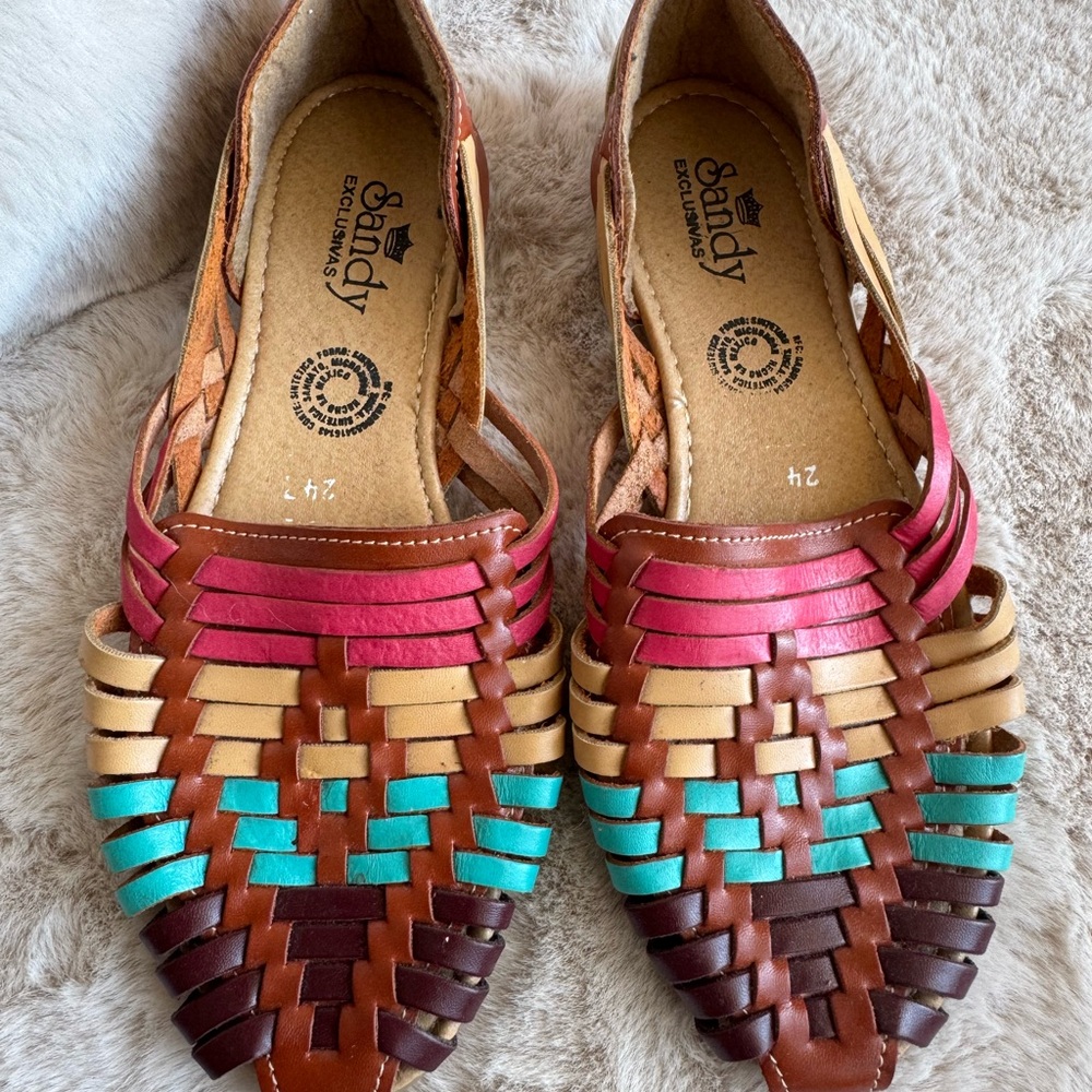 Women's Multicolor Huarache Sandals